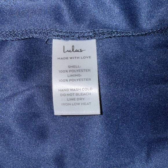 Lulu's Notorious Charm Navy Blue Flutter Sleeve Maxi Dress - Picture 4 of 5